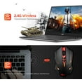 thumbnail image 3 of Wireless Gaming Mouse with Unique Silent Click, Breathing Backlit, 2 Programmable Side Buttons, 2400 DPI, Ergonomic Grips, 7-Button Design, 3 of 7