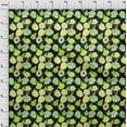 thumbnail image 3 of oneOone Cotton Flex Lime Green Fabric Florals Sewing Material Print Fabric By The Yard 40 Inch Wide, 3 of 4