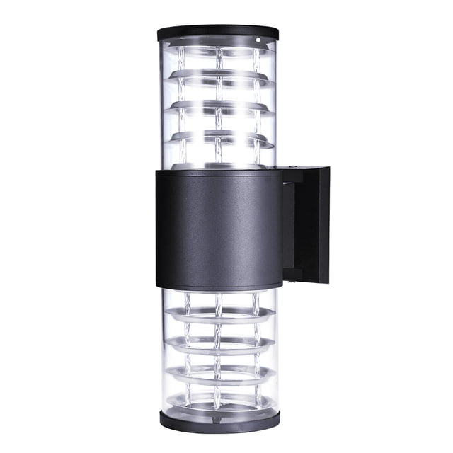Pantalla De Plástico De Aluminio Impermeable Lámparas De Pared Led Lámpara De Pared Ip65 Enchufe Exterior E27 Eigraketly HA025950-02
