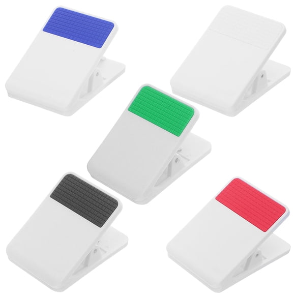 HAMPPLIES 5Ud Clips Plásticos Multicolor Para Organización De Archivos Y De Bolsas