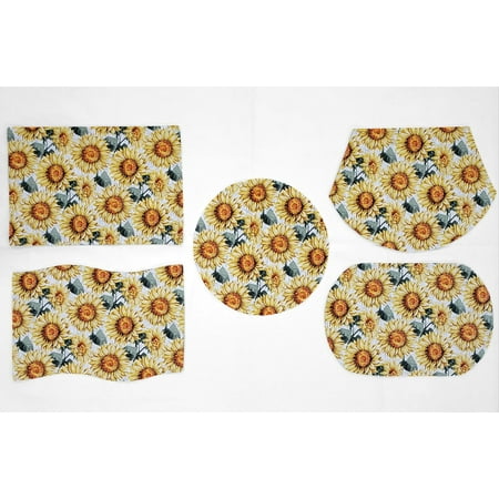 

Harvest Sunflowers Placemats by Penny s Needful Things (Wedge - Set of 6)