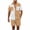 Khaki., variant on HBGVBA Men Color Blocked Casual Beach Breathable Elastic Waist Shorts Button Lapel 2 Pocket Short Sleeve Shirt 2 Piece Beach Set