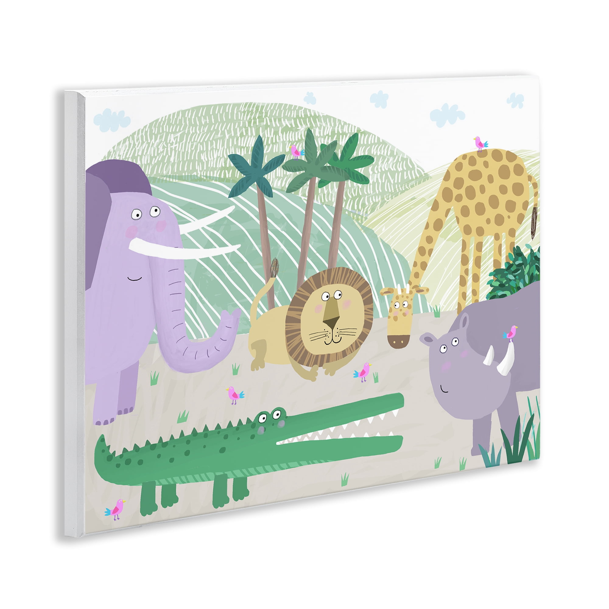 Stupell Industries Jungle Savannah Animals Wall Plaque Art, design by Carla Daly