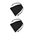 thumbnail image 2 of Sonducket Jewellery Pouch Small Drawstring Bags Bracelet Solid Gifts Presents Storage Phone Pouches Packaging Goodies Mobile Display Negro 2Conjunto, 2 of 6