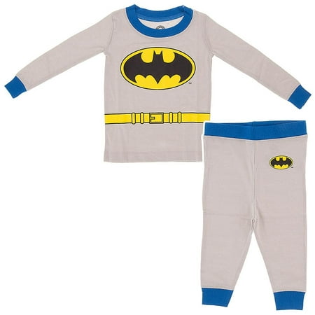 Batman Long Sleeve Cotton Little Boys Pajamas