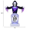 thumbnail image 2 of Occasions 8’ Inflatable Animated Reaper Behind Tombstone – Halloween Outdoor Decoration, 2 of 6
