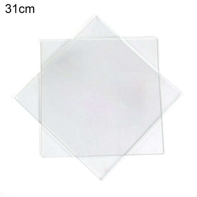 Lubelski Ensemble de 2 Disques Carrés en Acrylique Antiadhésifs pour Gâteau, Ensemble de Disques pour Pâtisserie et Service, Ensemble de Disques pour Crème au Beurre, Outil de Cuisine