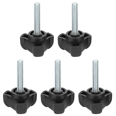 

Hand Clamping Nuts Knob ABS Plastic Thumb Screw 5pcs M6-30mm For Adjusting Tightening Control For Fastening