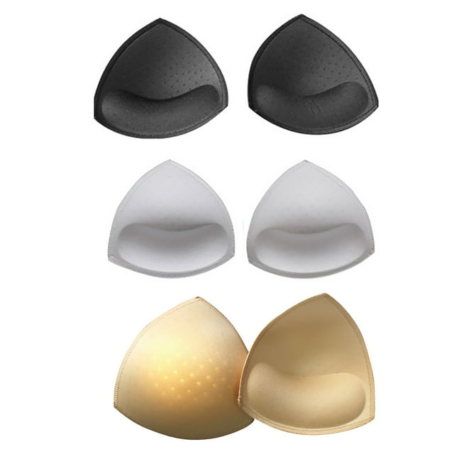 Bra Pad Inserts 3 pares Push Up Breast Enhancer Copas para mujeres (triángulo) FLhrweasw Para estrenar