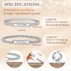 thumbnail image 3 of Pulseras MEALGUET personalizadas a juego para parejas, de acero inoxidable, 3 of 7