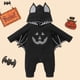 thumbnail image 5 of Gibobby Monos Holgados de manga larga de Halloween para niños y niñas con estampado de dibujos animados, disfraz de Cosplay, mono con capucha(Negro， 0-3 Meses), 5 of 5