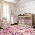 thumbnail image 2 of GUHNNHUIJ Living Room 6x9 Area Rugs Machine Washable Ultra-Thin Soft Non Slip Carpet Rug Vintage Boho Flower Stain Resistant Large Rug for Bedroom Dining Room Indoor Nursery Guest Room Ho, 2 of 9