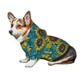 thumbnail image 7 of Fotbe Sunflowers Print Small Dog Sweater Hoodies Pet Grey Hooded Soft Fleece Sweatshirts with Pocket Fall Winter Puppy Cat Sweaters Warm Clothes-X-Large, 7 of 7