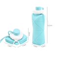 thumbnail image 5 of 600ML Silicone Foldable Water Bottle Portable Soft Water Bottle,B, 5 of 5