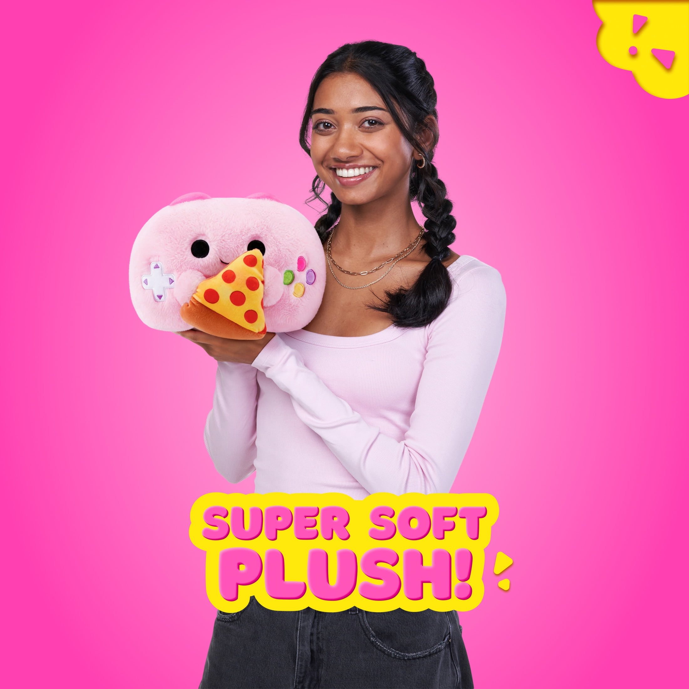 Snackles Core Series 2 Controller with Pizza by ZURU - Ultra-Soft 8-inch Plush Toy for All Ages