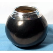 Traditional Classic Argentinian Mate Gourd Yerba with Straw 2463 Black