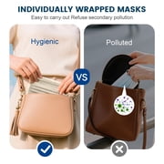 Disposable Face Mask For Adults - Pack Individually Wrapped 4 Ply Protection 5 colors