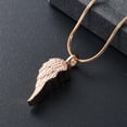 thumbnail image 3 of Customize Angel Wing Cremation Jewelry for Ashes Pendent for Ashes and Chain Memory Necklace, 3 of 4