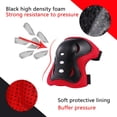 thumbnail image 4 of Protector de patines para niños, kit de protector de patines para niños y niñas, protector de patines ajustable para monopatín, ciclismo, scooter, bicicleta, escalada Rojo Verde, 4 of 5