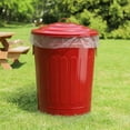 thumbnail image 4 of Plexon Metal Trash Can with Lid 13 Gallon, Decorative Outdoor Trash Can Heavy Duty Galvanized Metal Bucket with Lid for Garage Workshop Storage Farmhouse, Red, 4 of 9