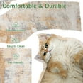 thumbnail image 5 of Cydiria Modern Abstract Fuzzy Faux Wool Area Rug,9' x 12', Brown, 5 of 8