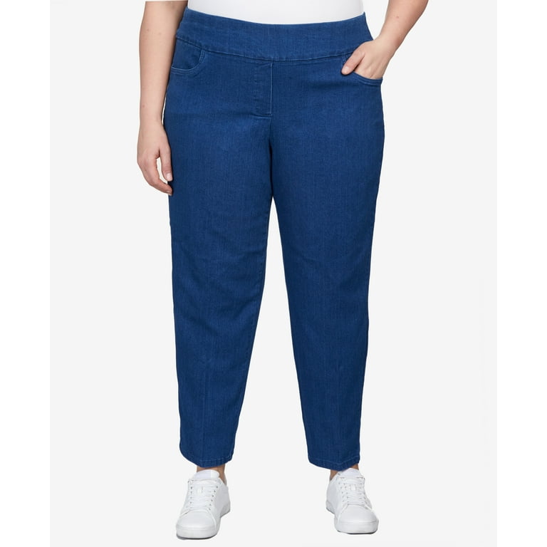 Alfred Dunner Womens Plus-Size Super Stretch Mid- Rise Average - Main Image