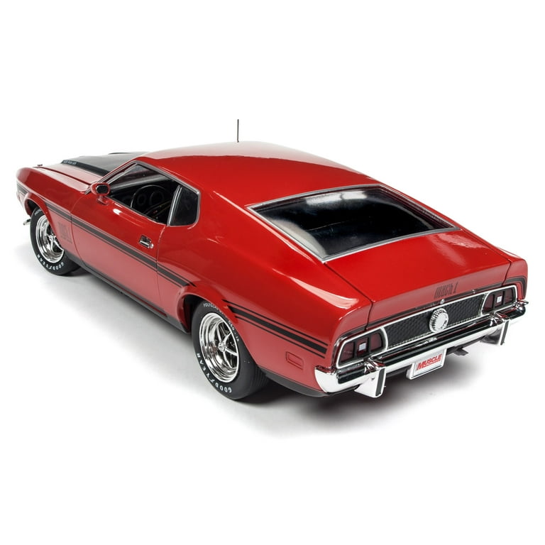 1971 FORD MUSTANG Mach 1 ミニカー1/18 箱無し AUTOWORLD AMM1335 1:18 1971 FORD MUSTANG MACH 1 (MEDIUM BLUE