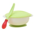 thumbnail image 2 of SPRING PARK Silicone Baby Bowl with Temperature Spoon Lid Feeding Tableware, Perfect Suction Bowls for Toddlers, 2 of 7