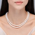 thumbnail image 3 of ANGARA 6-7mm, 18" Freshwater Cultured Pearl Double Strand Necklace in 14K White Gold for Women | June Birthstone, Birthday, Anniversary, Jewelry Gift for Women | Pearl Necklace, 3 of 8
