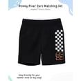 thumbnail image 3 of Disney Pixar Cars Lightning McQueen Toddler Outfit for Boys, 2PC T-Shirt & Fleece Shorts Set (Heather Grey, 7), 3 of 5