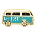 thumbnail image 2 of PinMart's Get Lost Vintage Hippie Van Outdoor Lover Retro Enamel Lapel Pin, 2 of 2