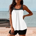 thumbnail image 7 of Womens Bathing Suits Two Piece Tank Tops Boyshorts Swimsuits High Waist Tummy Control Color Block Tankini Swimwear, M, 7 of 7