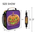 thumbnail image 5 of Haosy Halloween Evil Pumpkin Reusable Lunch Box Men/Women Insulated Lunch Bag for School Picnic Travel, 5 of 6