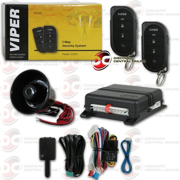 Viper 350 Plus 1way Car Alarm Security System With Keyless Entry 3105V