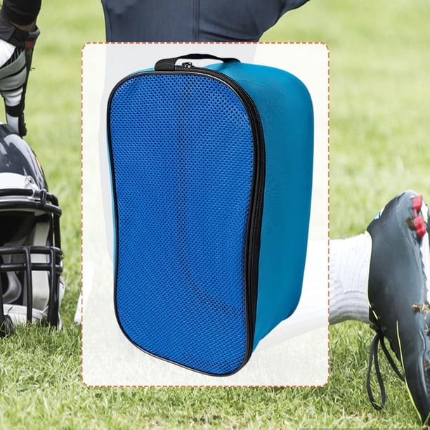 Bolsa para zapatos de fútbol, transpirable, para baloncesto, entrenamiento y fitness. azul
