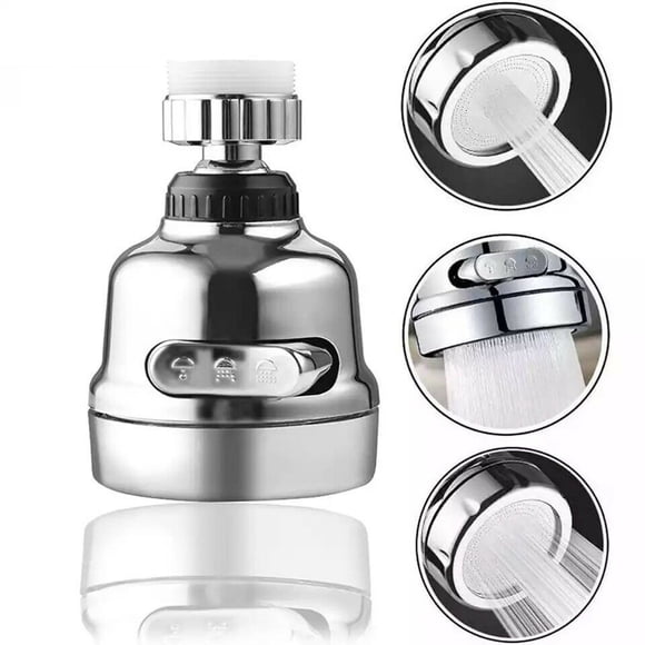 3 Functions Spray Head 360 °Swivel Faucet Spayer Head G1/2 Water-saving Sink Aerator For Kitchen Faucet Replacement Spray Head ,Easy to Install