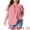Red, variant on DARING DIVA Women's Plus Gingham Tie Front Ruffle V Neck Blouse 1X Red