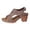 Brown, variant on Sandals for Women Chunky Heel Ankle Strap Wedge Casual Slip On Beach Open Toe Summer Shoes High Heels Peep T-Strap Cutout Back Comfy Heeled Dressy Low Arch Support Vacation Sandal