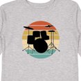 thumbnail image 4 of Inktastic Drum Set Retro Drummer Sunset Boys or Girls Long Sleeve Toddler T-Shirt, 4 of 5