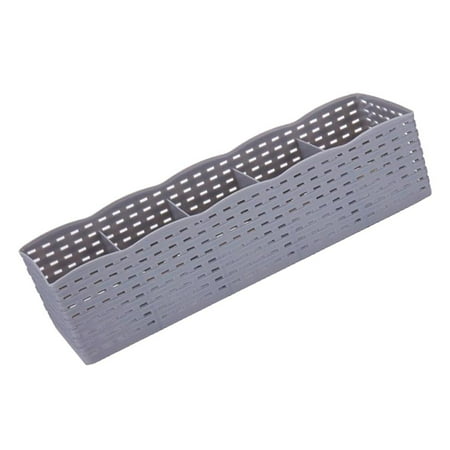 

Organizer Tie Bra Cosmetic Container Divider Storage Box Grey 26x8x6.5cm New Gray