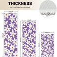 thumbnail image 4 of Purple Daisy Flower White Blooms Pattern Kitchen Rugs Sets Of 3,Kitchen Runner Rugs Non Skid Washable,Decorative Kitchen Floor Mats for Kitchen,Sink,Laundry,17"x30"+ 17"x47" + 17"x59", 4 of 6