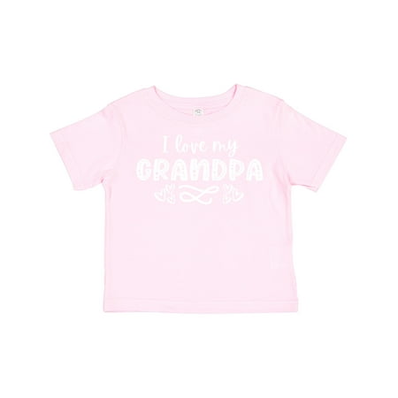 

Inktastic I Love My Grandpa with Hearts Gift Toddler Boy or Toddler Girl T-Shirt