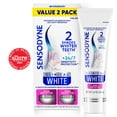 thumbnail image 3 of Sensodyne Clinical White Toothpaste Clinically Proven Whitening for Sensitive Teeth, Stain Protector, 3.4 Oz x 2, 3 of 13