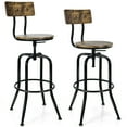 thumbnail image 1 of Taburete de bar industrial Costway ajustable 69-76 cm juego de 2, 1 of 4