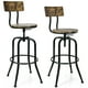 thumbnail image 1 of Taburete de bar industrial Costway ajustable 69-76 cm juego de 2, 1 of 4