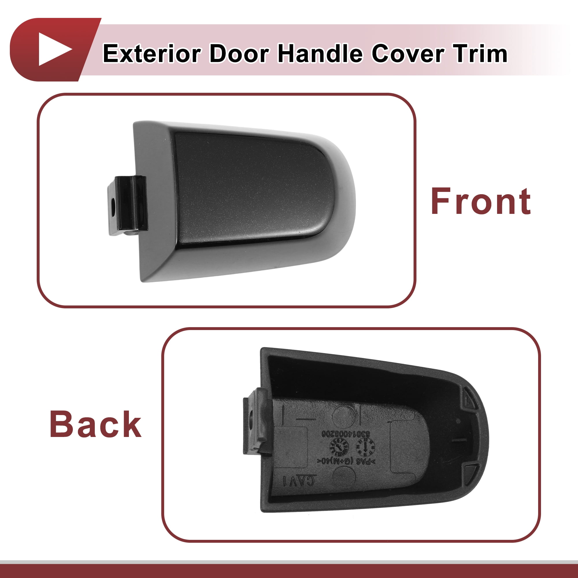 Unique Bargains Front Right Exterior Door Handle Cover for Chevrolet Traverse