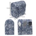 thumbnail image 4 of Floral Stand Mixer Cover, Sketch of Chrysanthemums with Buds and Leaves, Kitchen Appliance Organizer Bag Cover with Pockets, 5 Quarts, Blue Grey Slate Blue, by Ambesonne, 4 of 4