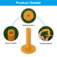 thumbnail image 3 of Uxcell 3.5 Inch Rubber Golf Tee, 6 Pack Tall Training Driving Range Tee Stable Ball Holder, Yellow, 3 of 5