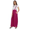 thumbnail image 3 of Bimba Stylish Solid Dungaree For Womens Adjustable Strap Loose Rayon Romper Pants, 3 of 6
