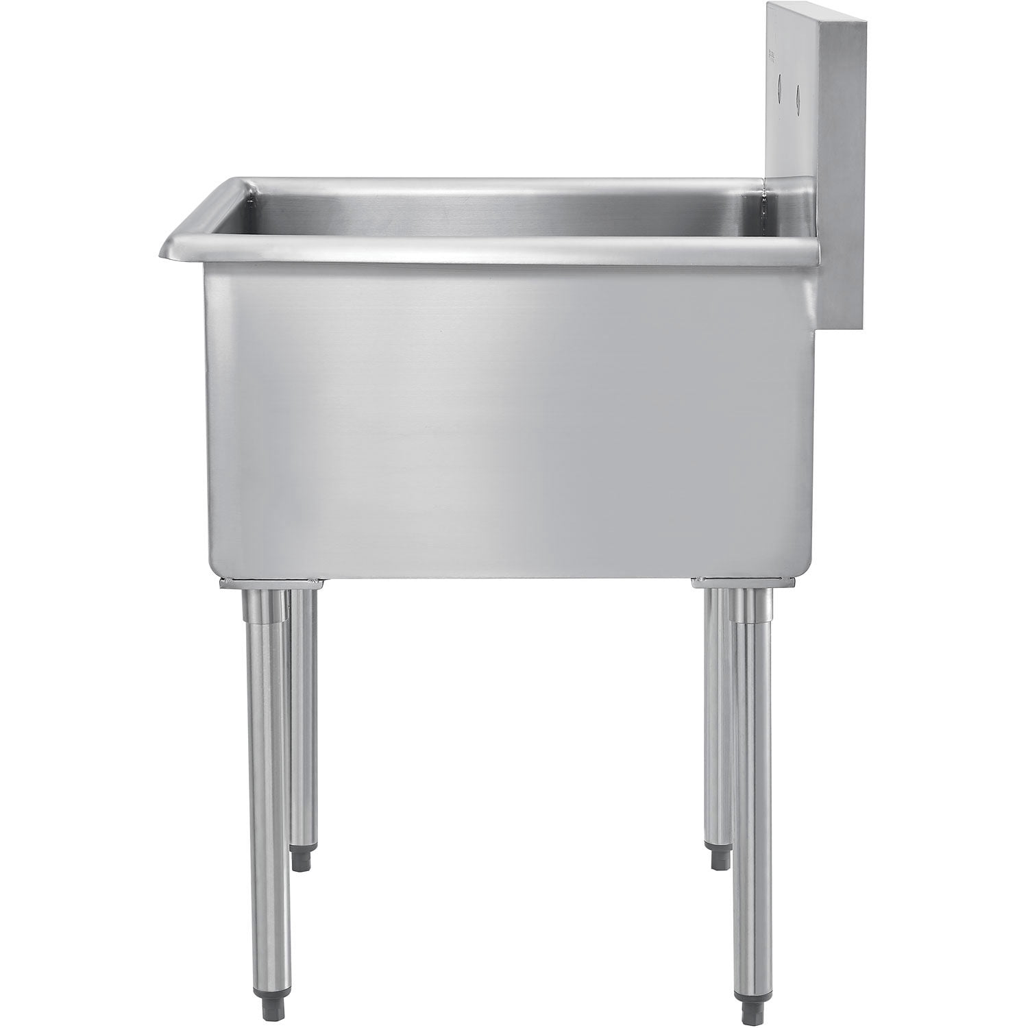 Global Industrial Stainless Steel Utility Sink, 24" x 24" x 14" Deep, Non-NSF